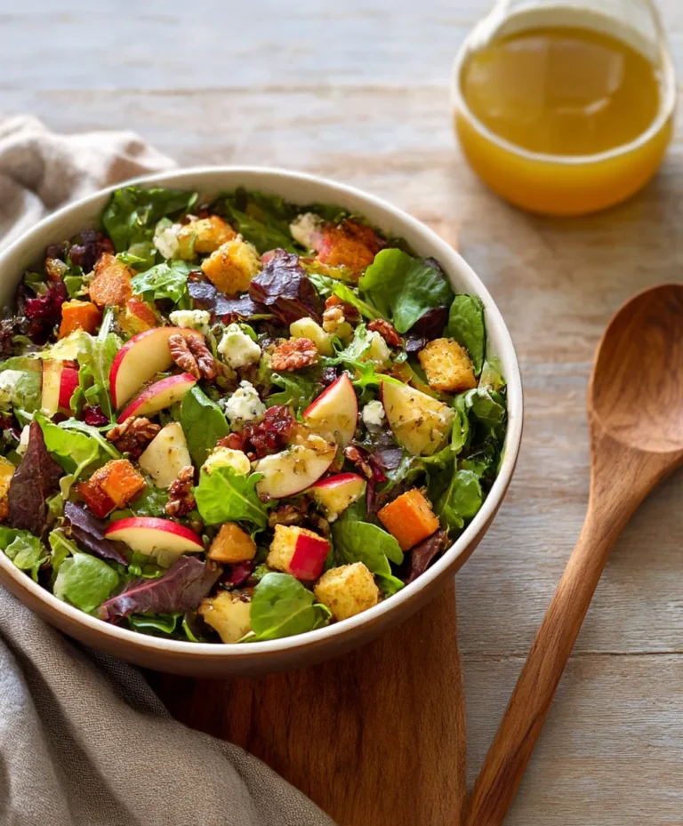 Autumn Salad Apple Cider Vinaigrette Recipe