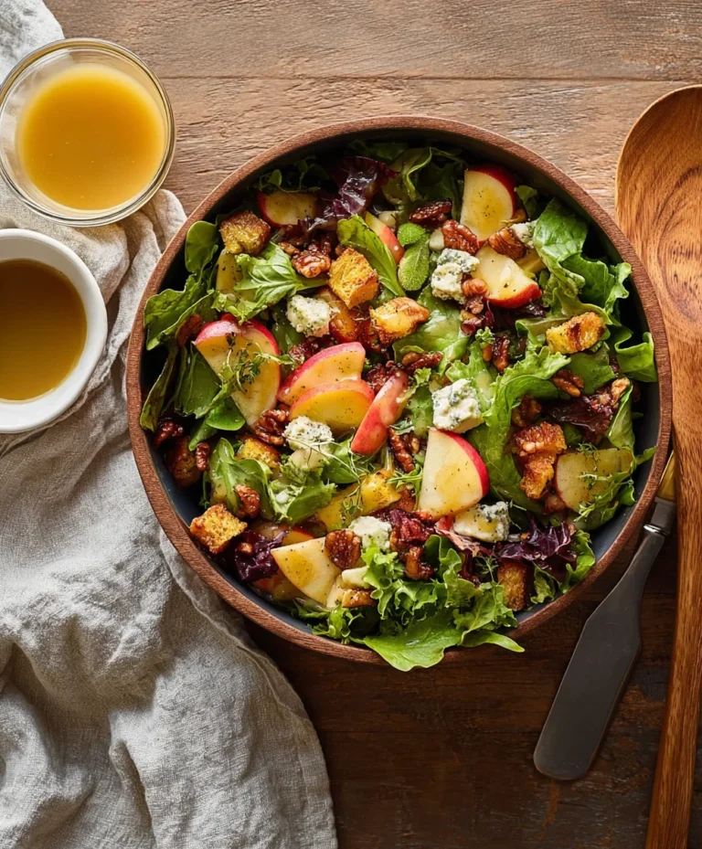 Autumn Apple Salad with Cider Vinaigrette