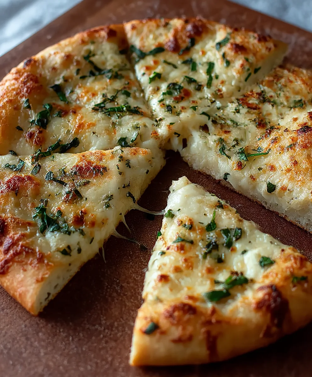 Easy Garlic Parmesan Pizza Recipe - Quick Dinner Idea