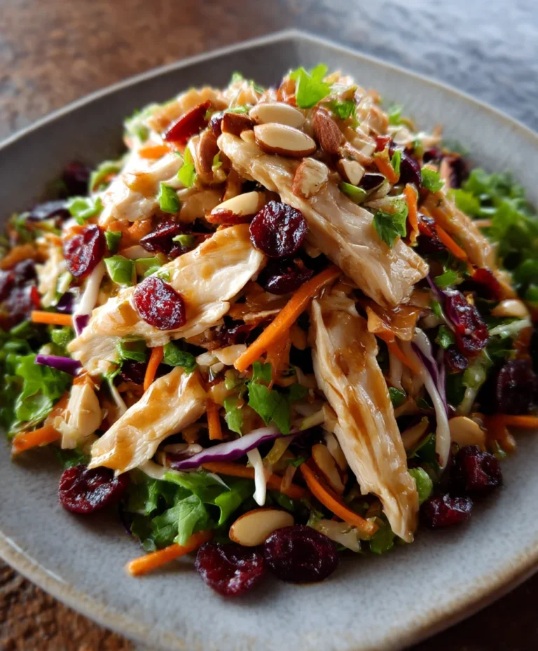 Asian Chicken Cranberry Salad- Minute Lunch Fix