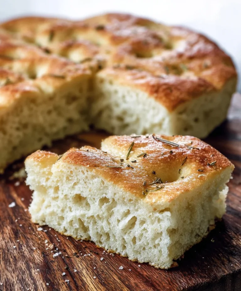 Easy No-Knead Focaccia Bread Recipe