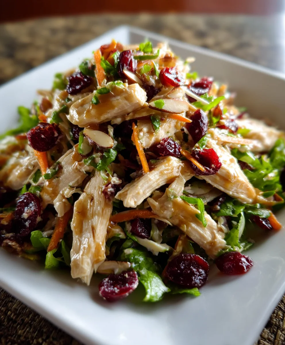 Asian Chicken Cranberry Salad- Minute Lunch Fix