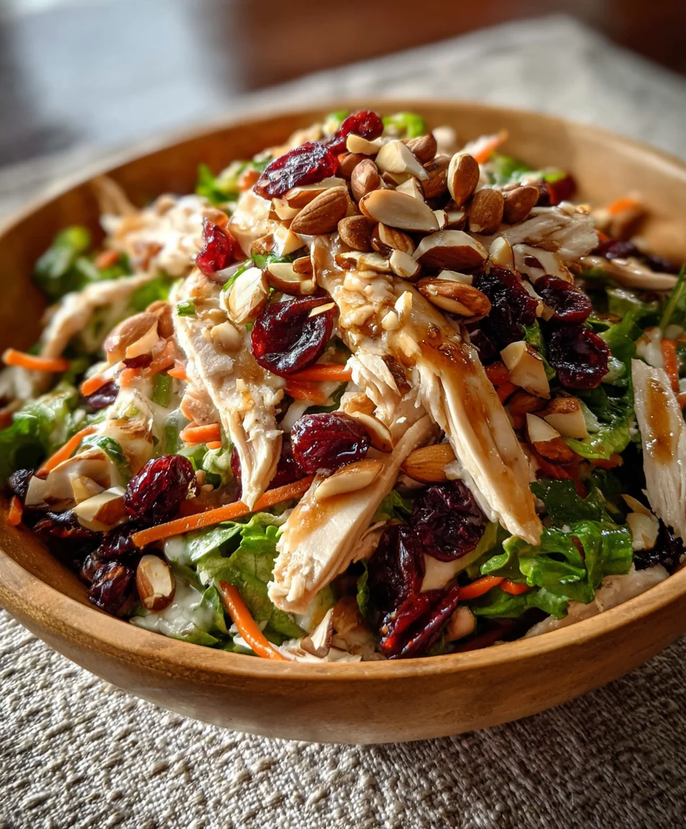 Asian Chicken Cranberry Salad - Quick Minute Lunch