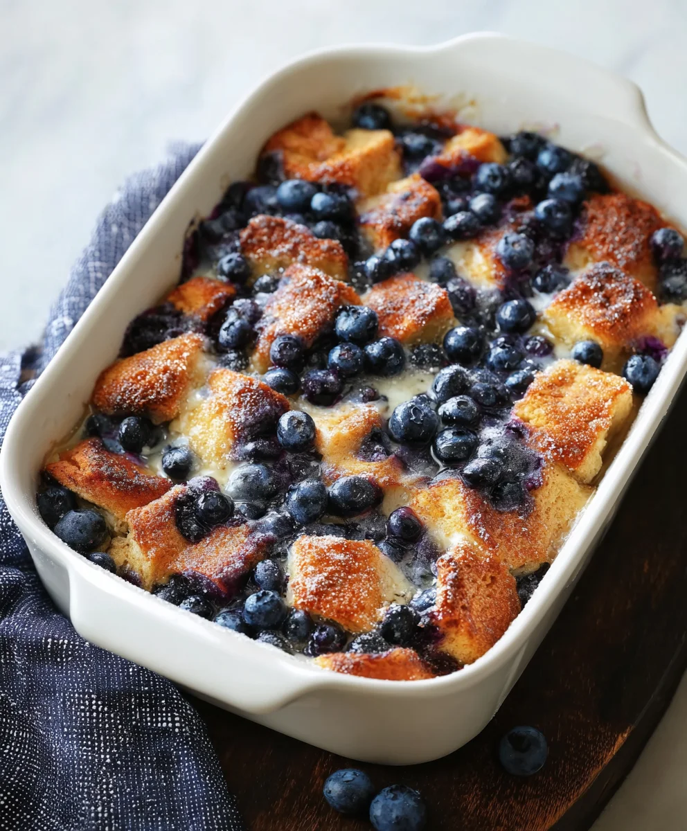 Overnight Blueberry French Toast Casserole Recipe