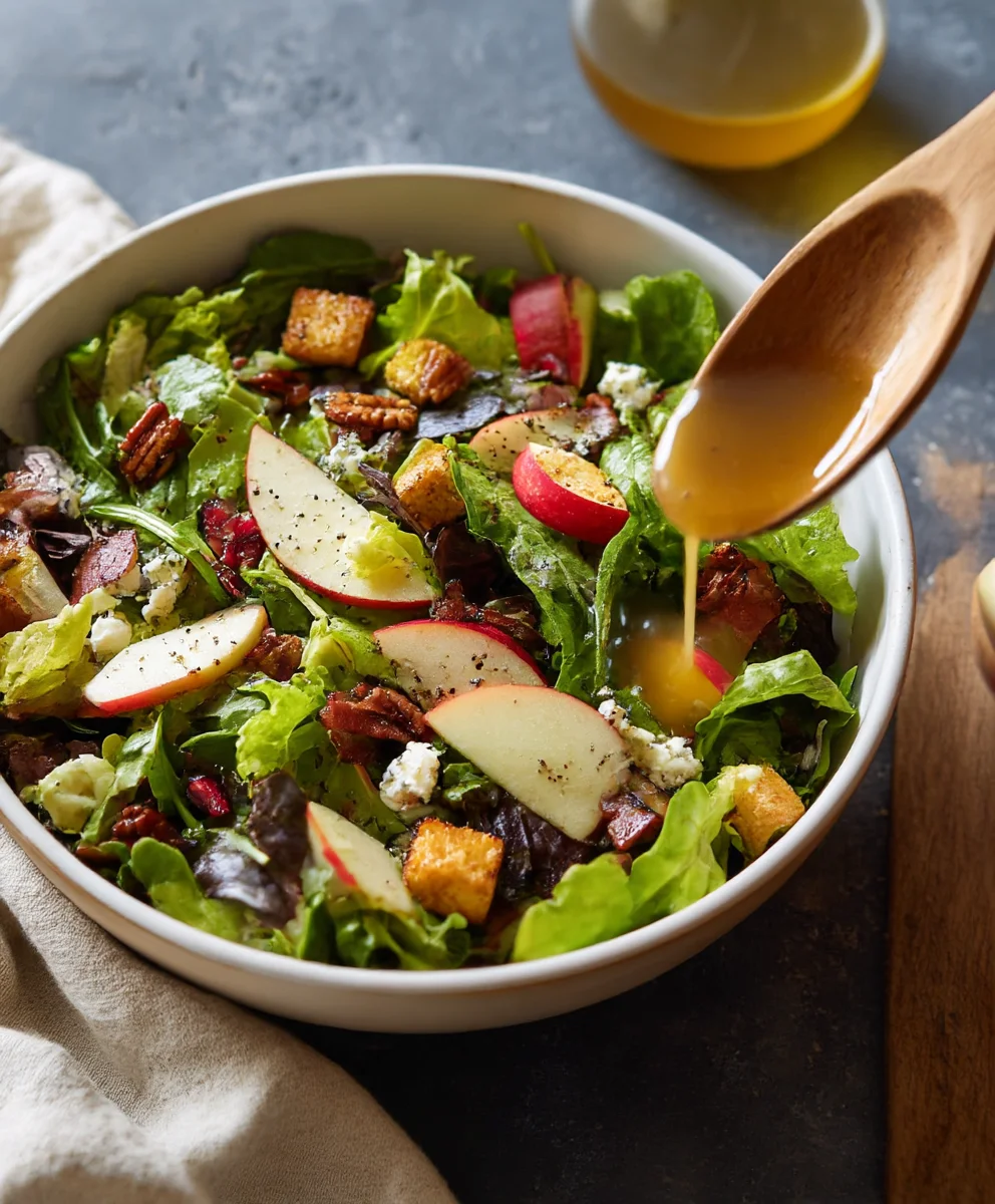 Autumn Salad Apple Cider Vinaigrette Recipe