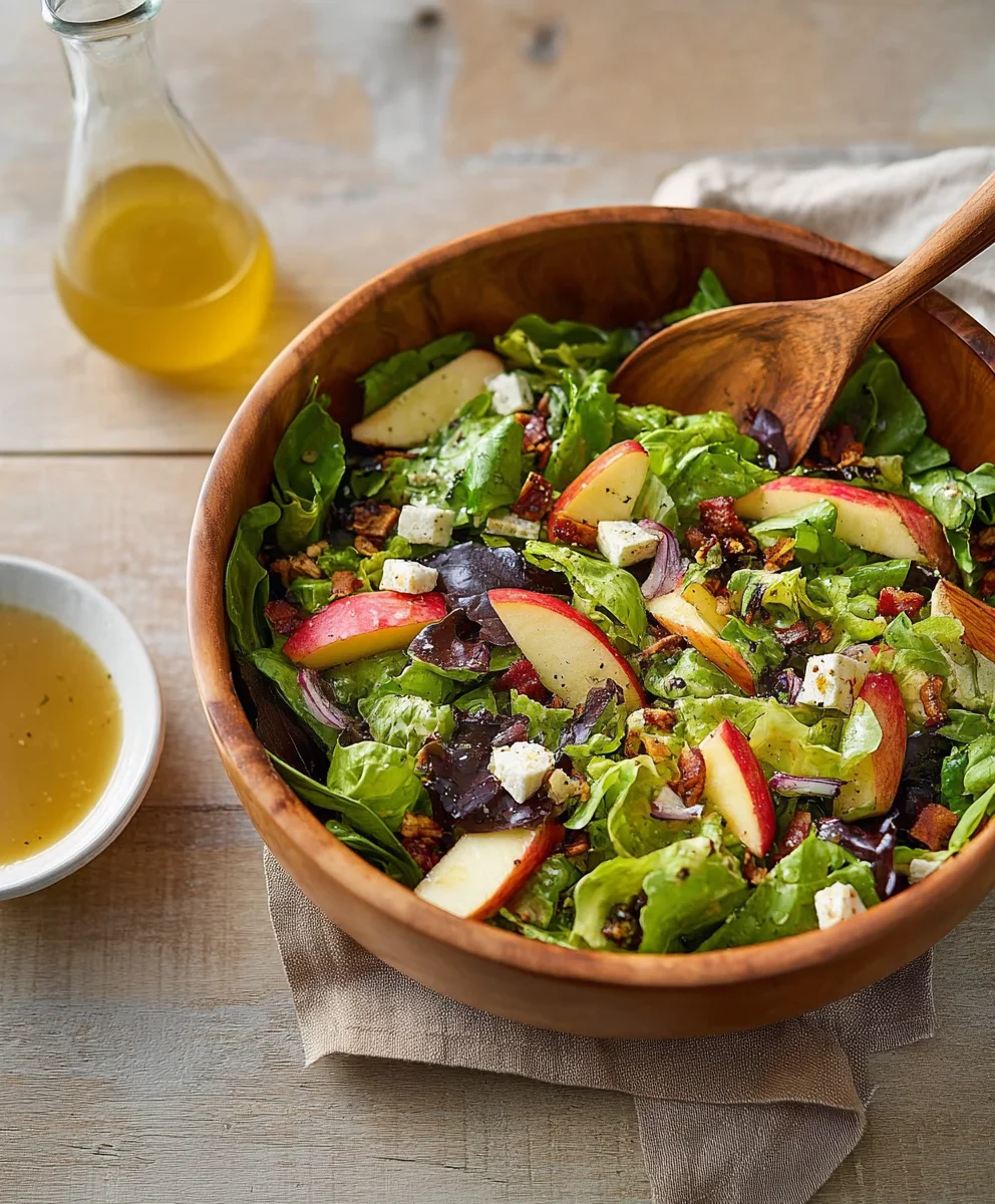 Autumn Apple Salad with Cider Vinaigrette