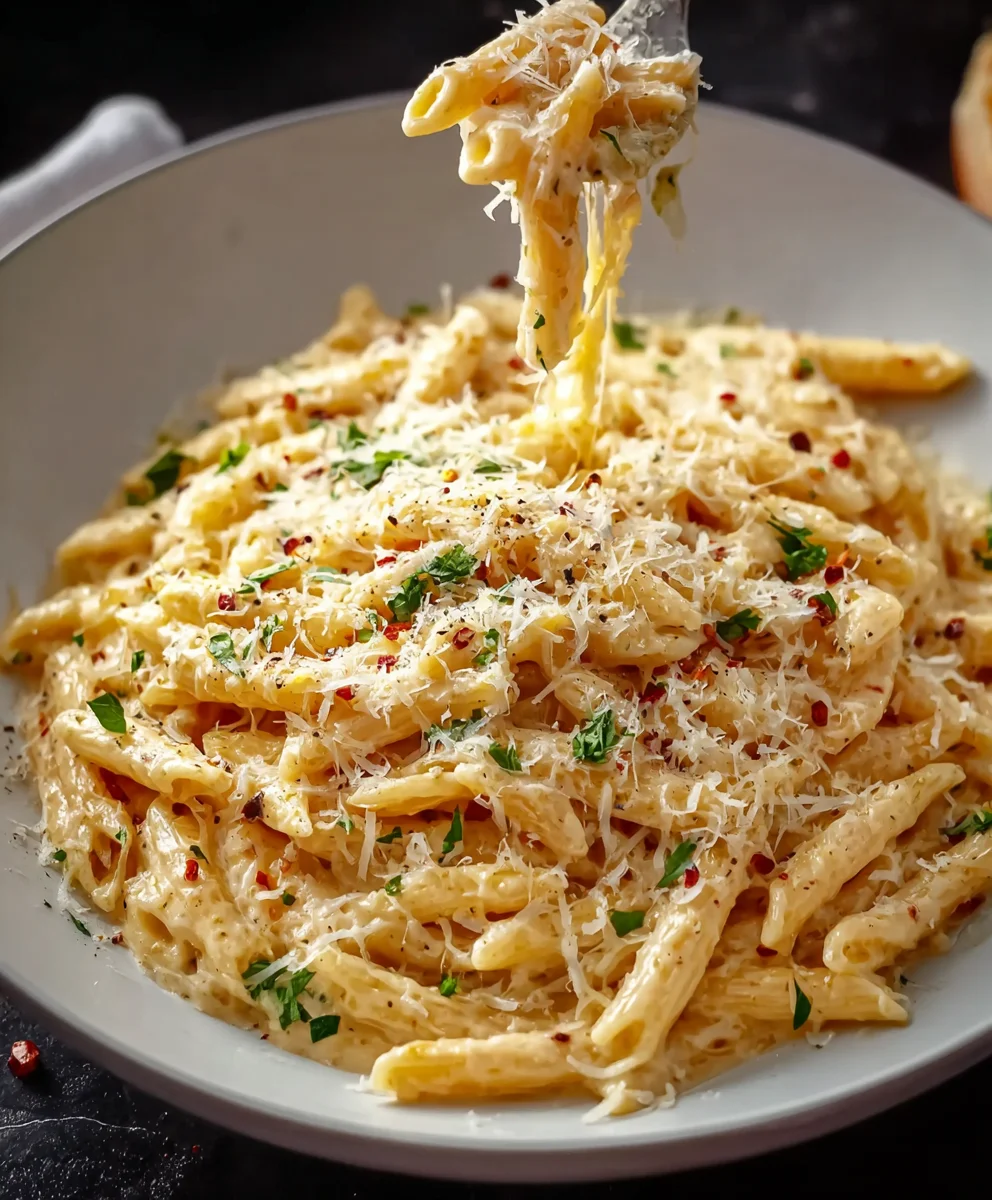 One Pot Creamy Garlic Pasta - Quick & Easy Meal