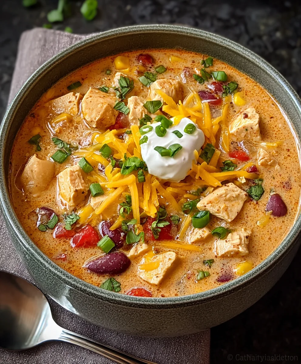 Creamy Chicken Chili - Delicious Comfort Food