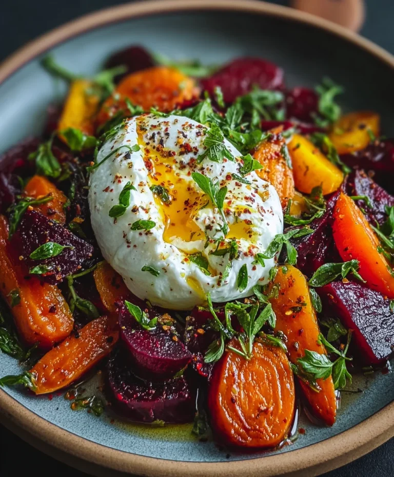 Roasted Beet Carrot Burrata Salad-Simple & Delicious