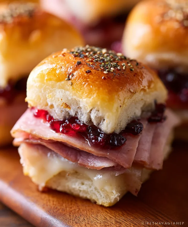 Beef Beef Ham Cranberry Sliders Recipe-Flavor Burst