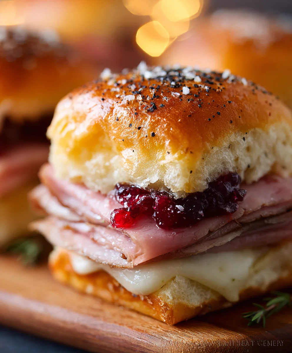 Beef Beef Ham Cranberry Sliders Recipe-Flavor Burst