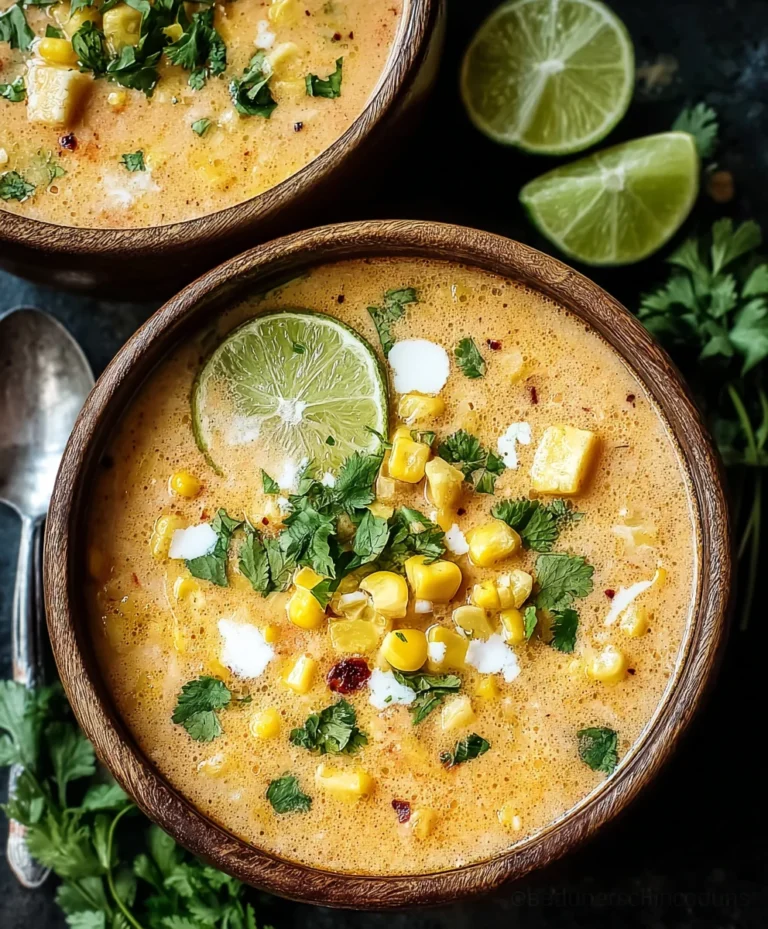 Easy Mexican Street Corn Soup Recipe-Creamy & Delicious