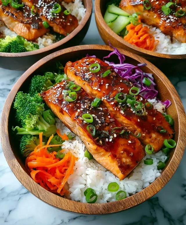 Meal Prep Teriyaki Salmon Rice Bowls