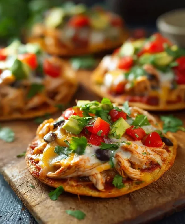 Mexican Rotisserie Chicken Tostadas