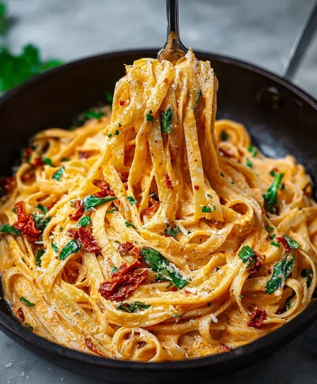 Vegan Creamy Sun Dried Tomato Pasta Recipe