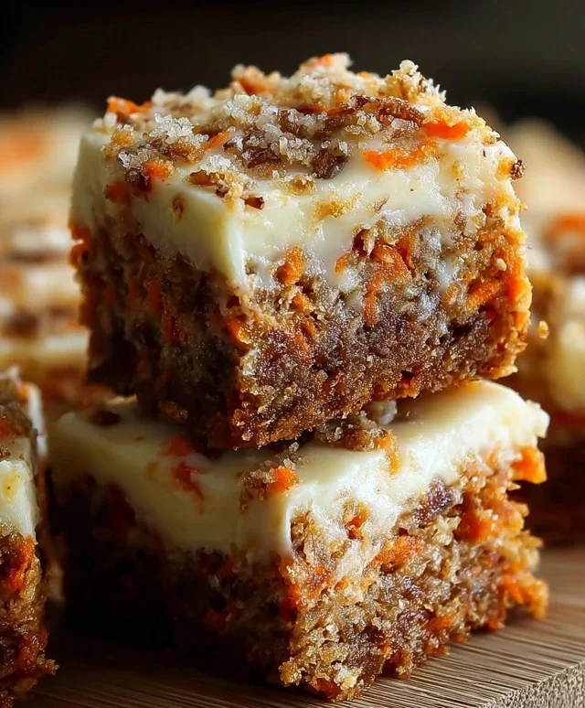 Irresistibly Indulgent Carrot Cake Cream Cheese Bars