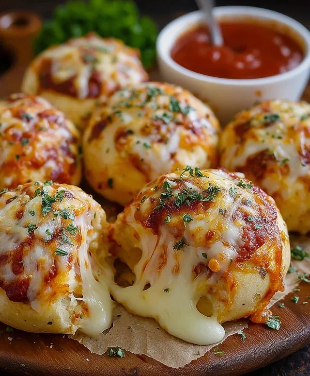 Cheesy Pizza Bombs