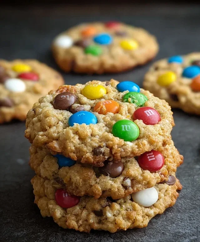 M&M Rice Krispies Cookies