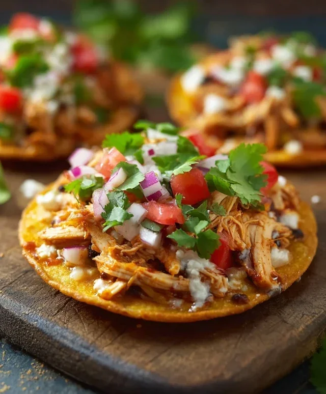 Mexican Rotisserie Chicken Tostadas