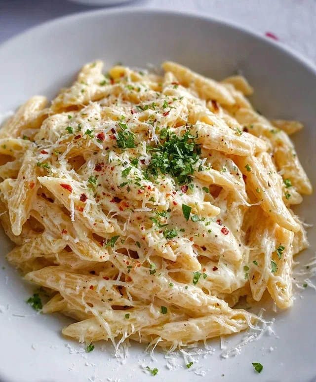 One Pot Creamy Garlic Pasta (Just 20 Minutes!)