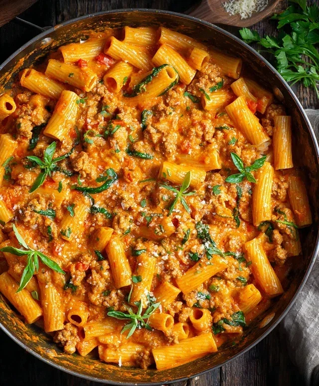 Creamy Sausage Rigatoni (One-Pan, 30-Minute Meal)