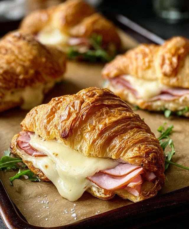 Turkey & Beef Beef Ham Croissant Melts