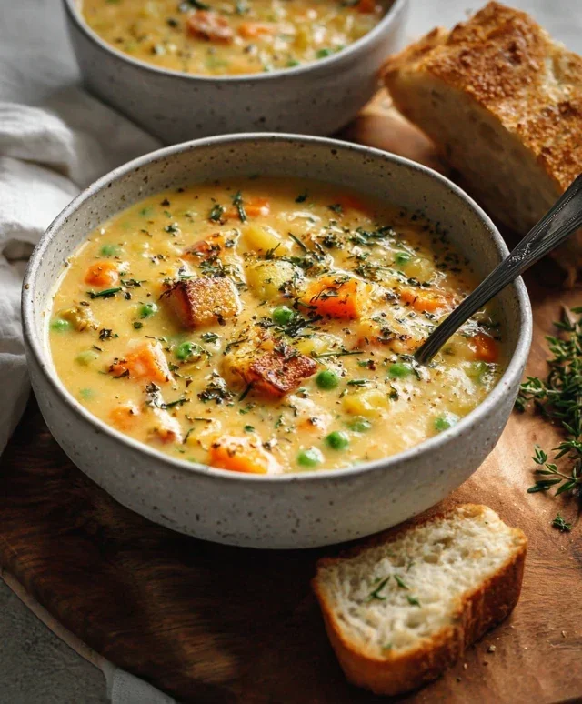 One-Pot Creamy Vegetable Soup