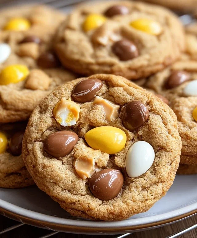 Cadbury Egg Kiss Cookies
