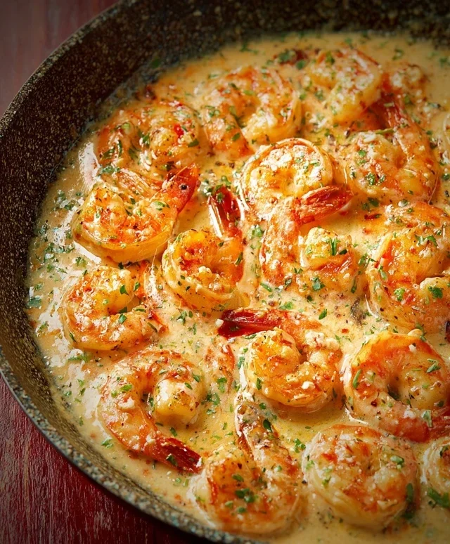 Creamy Garlic Shrimp (15 mins)