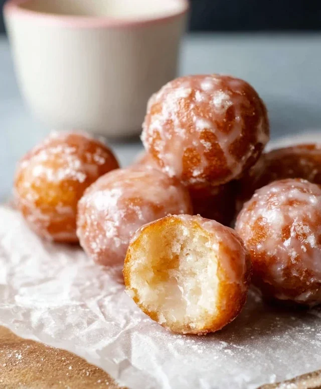 Easy Keto Glazed Donut Balls