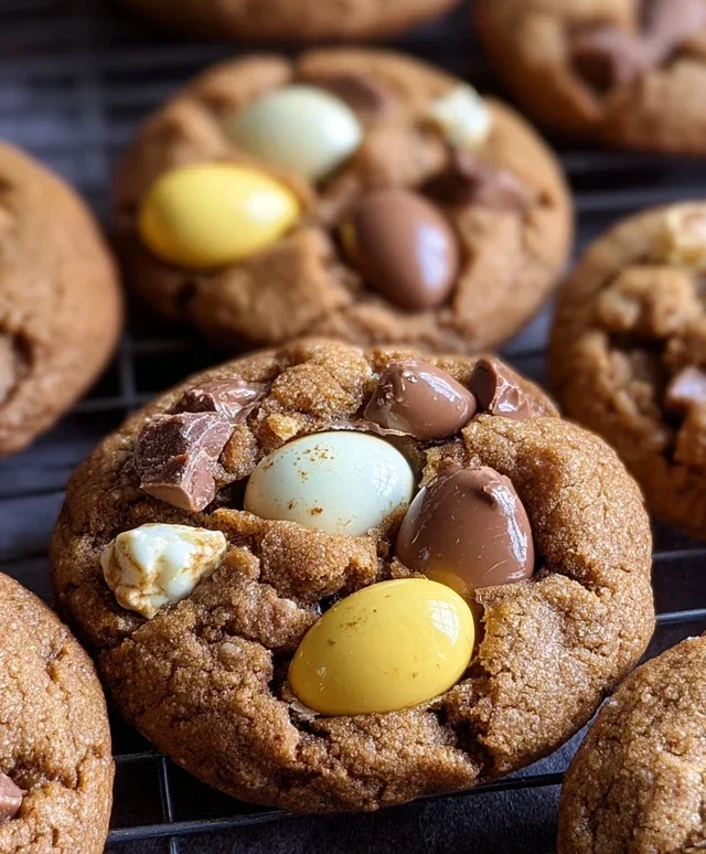Cadbury Egg Kiss Cookies
