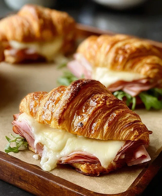 Turkey & Beef Beef Ham Croissant Melts