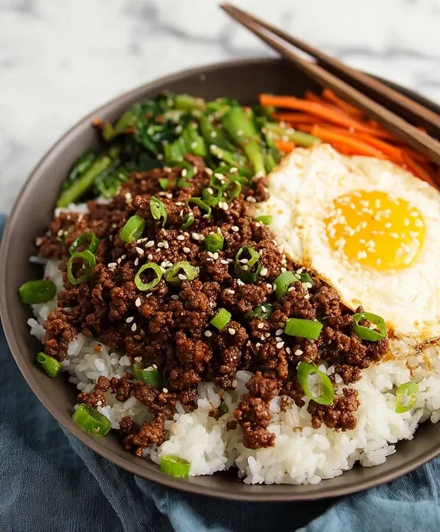 Korean Ground Beef Bowl (25-Minutes)