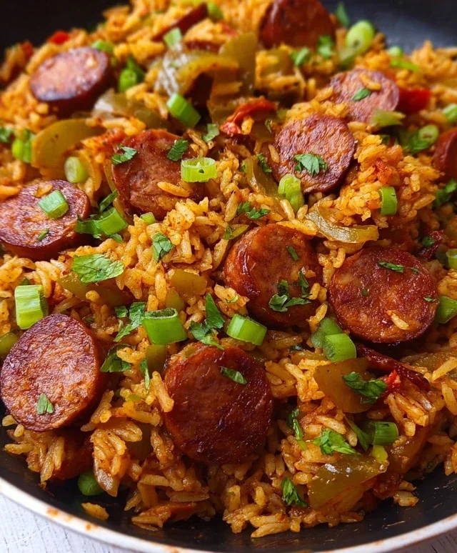 Cajun Sausage and Rice Skillet