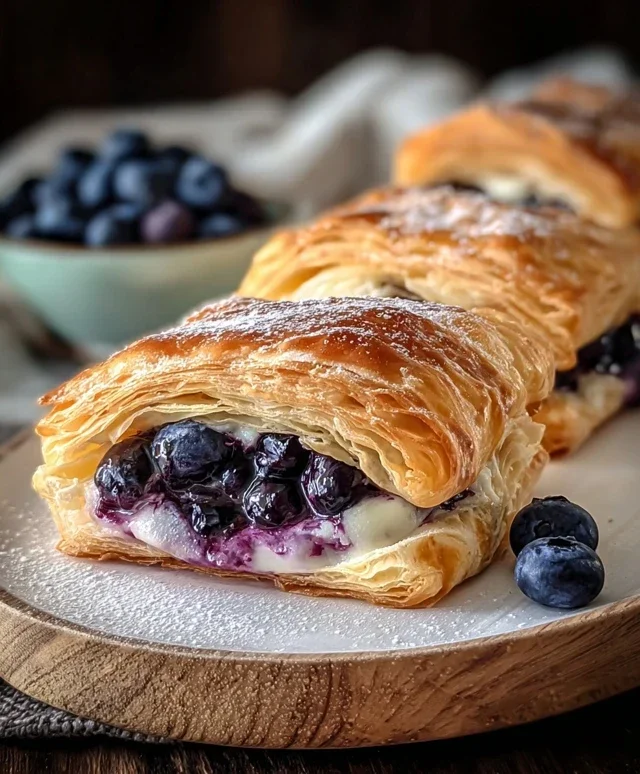Blueberry Cream Cheese Puff Pastry