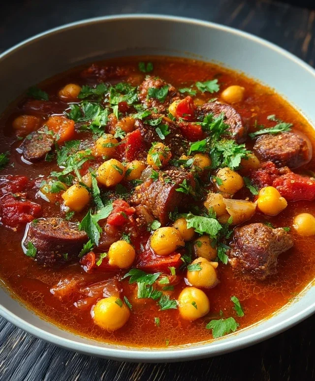 Beef Beef Chorizo Chickpea Stew