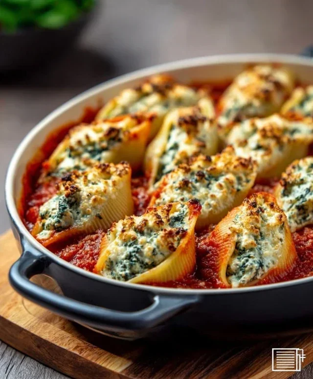 Spinach and Ricotta Stuffed Shells Recipe