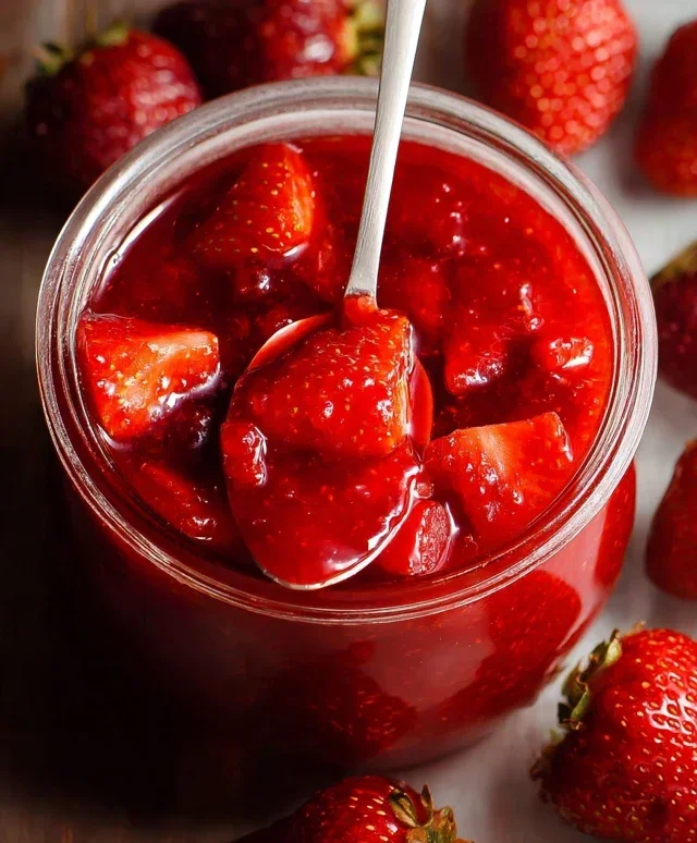 Fresh Strawberry Sauce (Strawberry Topping)