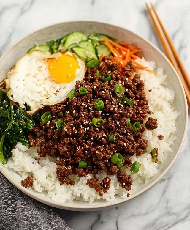Korean Ground Beef Bowl (25-Minutes)