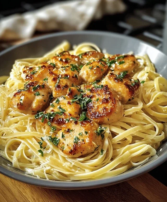 Lemon Chicken with Parmesan Linguine