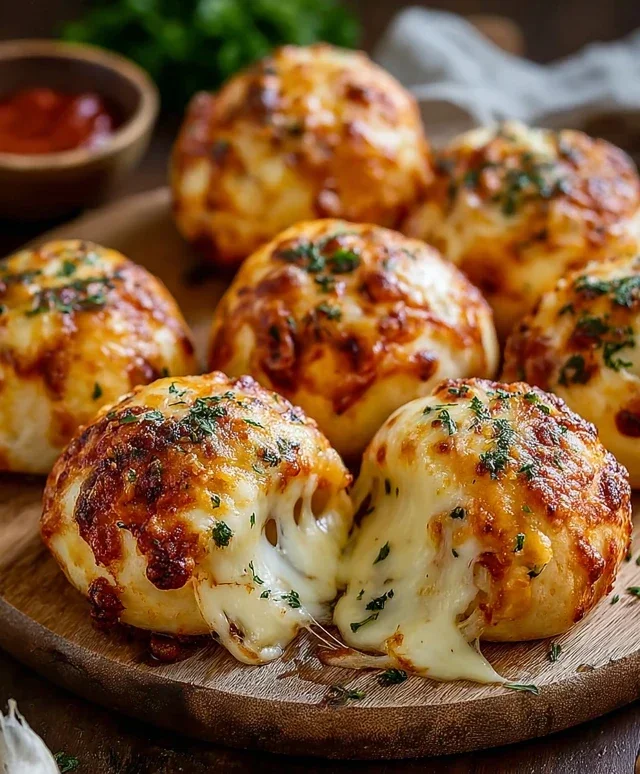 Cheesy Pizza Bombs