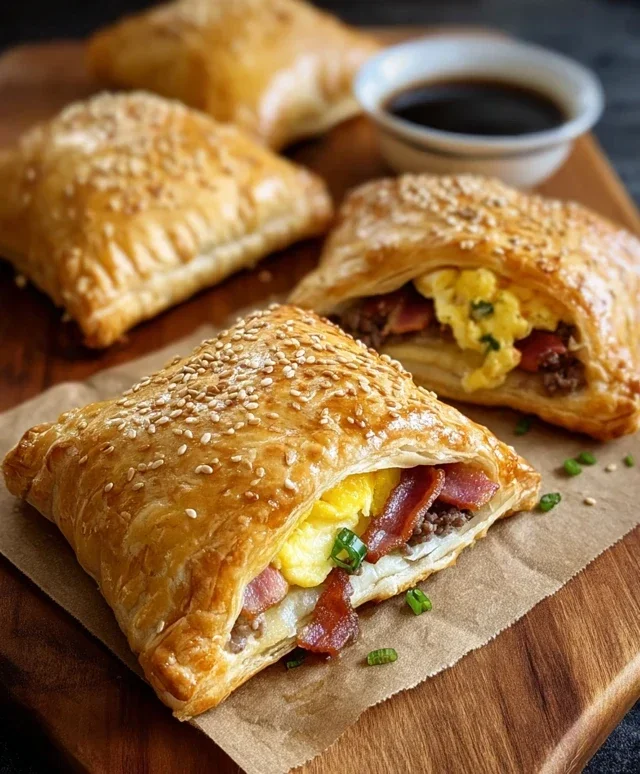 Breakfast Pockets Beef Beef Bacon Egg