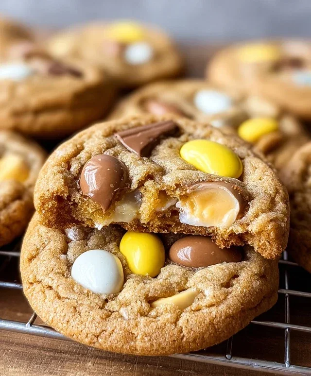 Brown Butter Cadbury Egg Cookies
