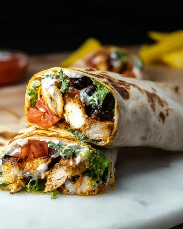 Chipotle Ranch Grilled Chicken Burrito