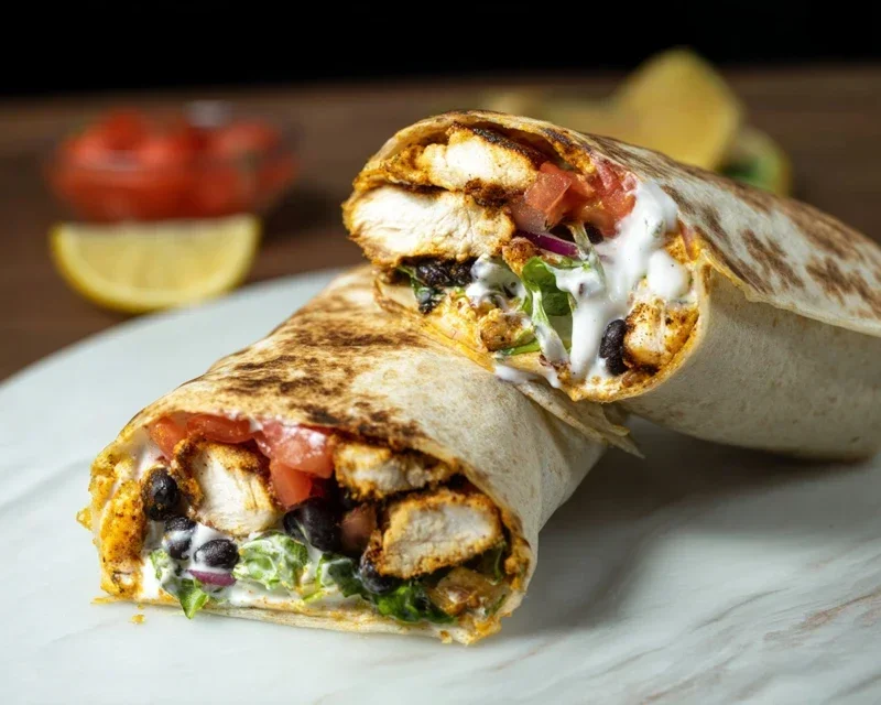 Chipotle Ranch Grilled Chicken Burrito