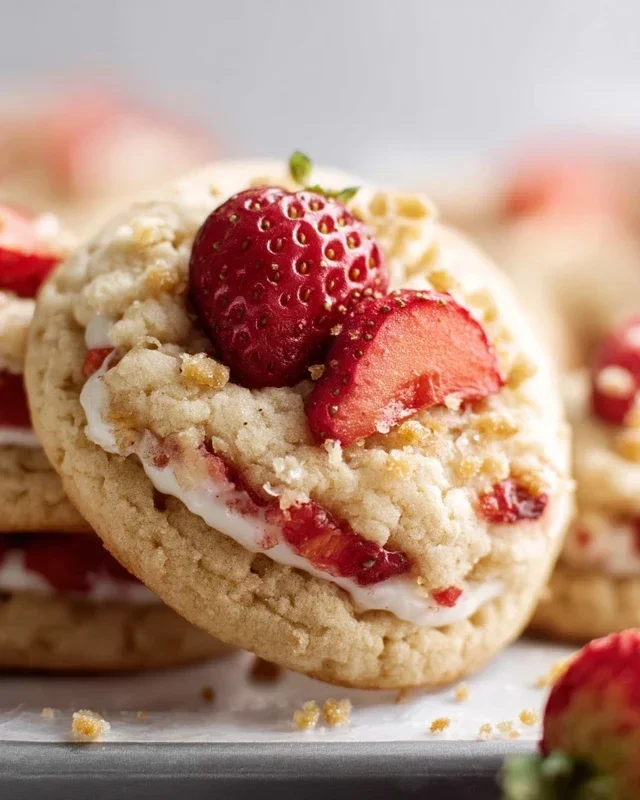 Strawberry Shortcake Cookies