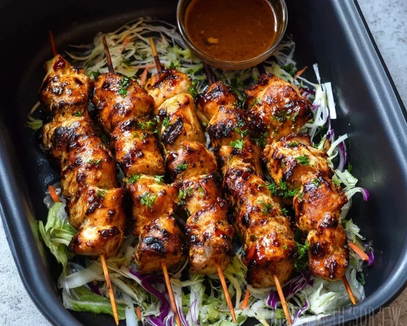Bang Bang Chicken Skewers