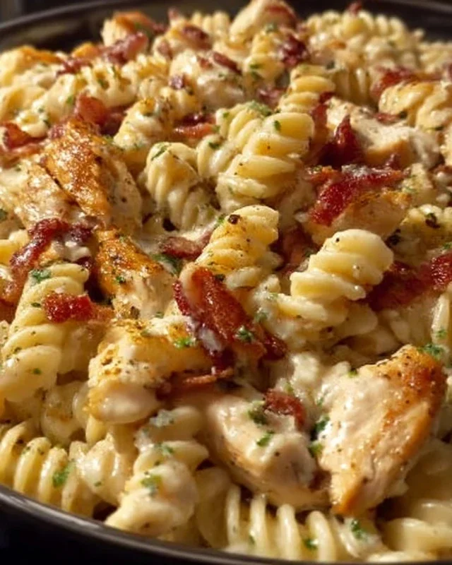 Chicken Beef Beef Bacon Ranch Pasta