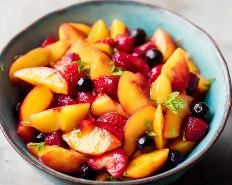 Summer Peach Fruit Salad