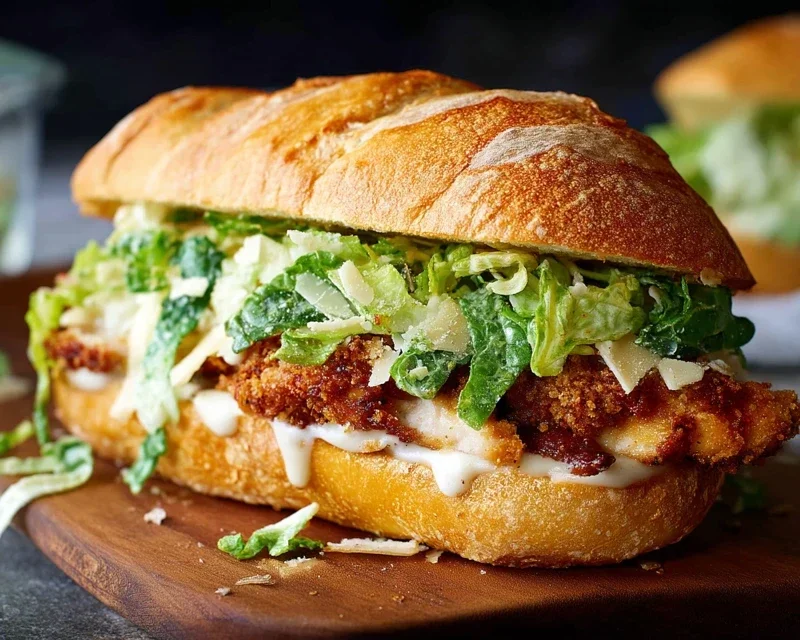 Crispy Chicken Caesar Sandwich
